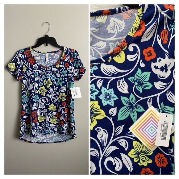Lularoe XXS Floral Classic T - Picture 3 of 3